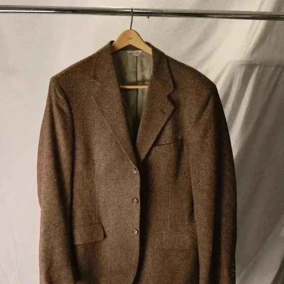 Sports‎ jacket blazer, 100% wool made in the USA, Brown heather mens - Picture 10 of 15